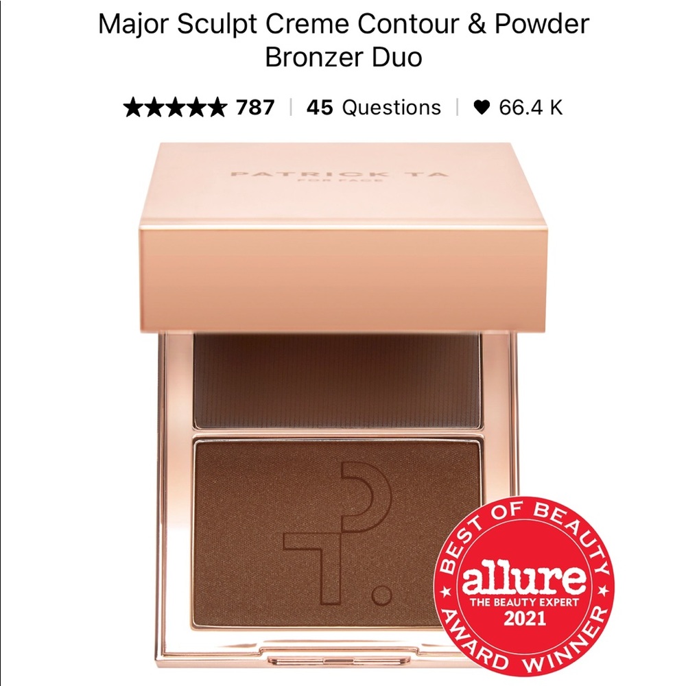 Patrick Ta Creme Contour & Powder Bronzer Duo - She’s Chiseled